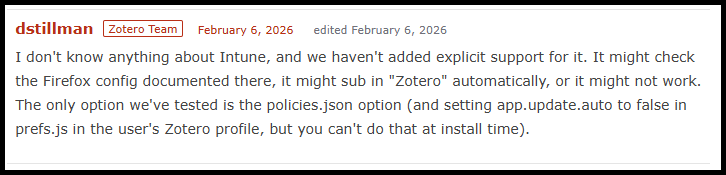 Zotero forum discussion comment 2
