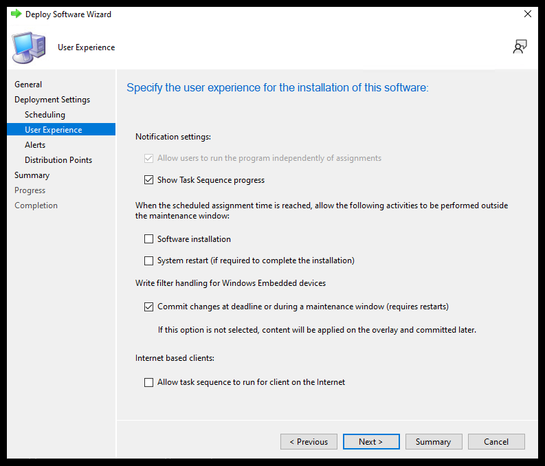 Deploy - User Experience