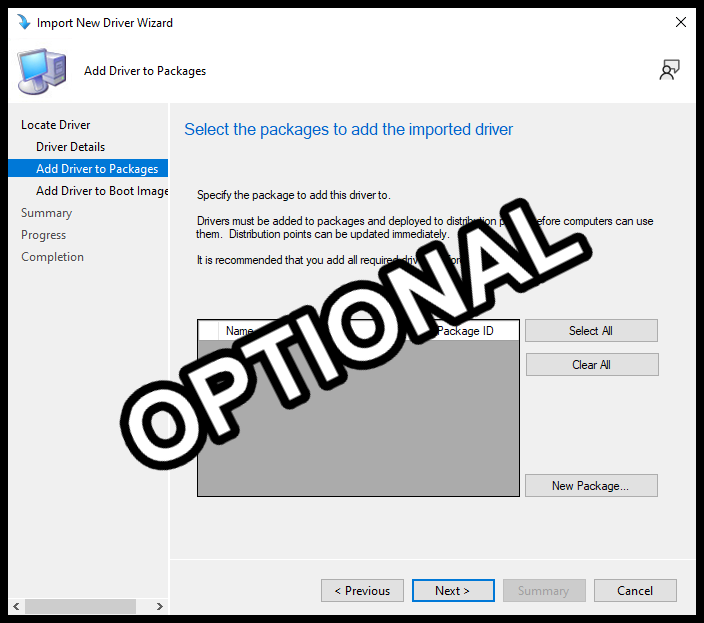 Import Drivers Step 6