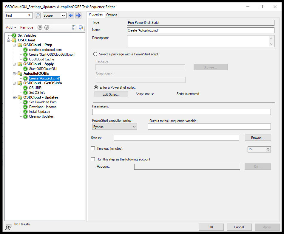 Add Task Sequence Step