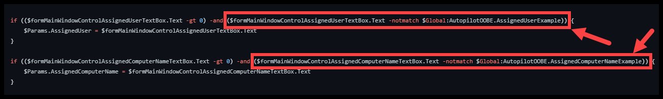 Field Validation Code