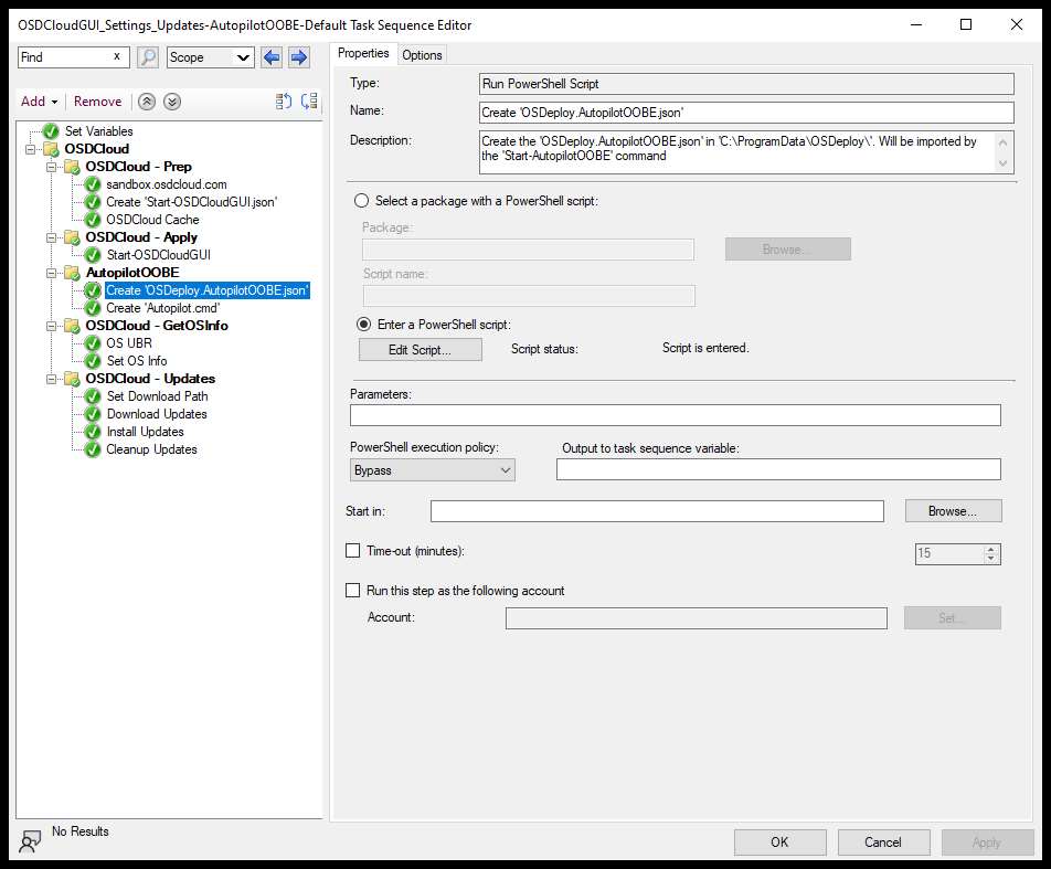 Add Task Sequence Step