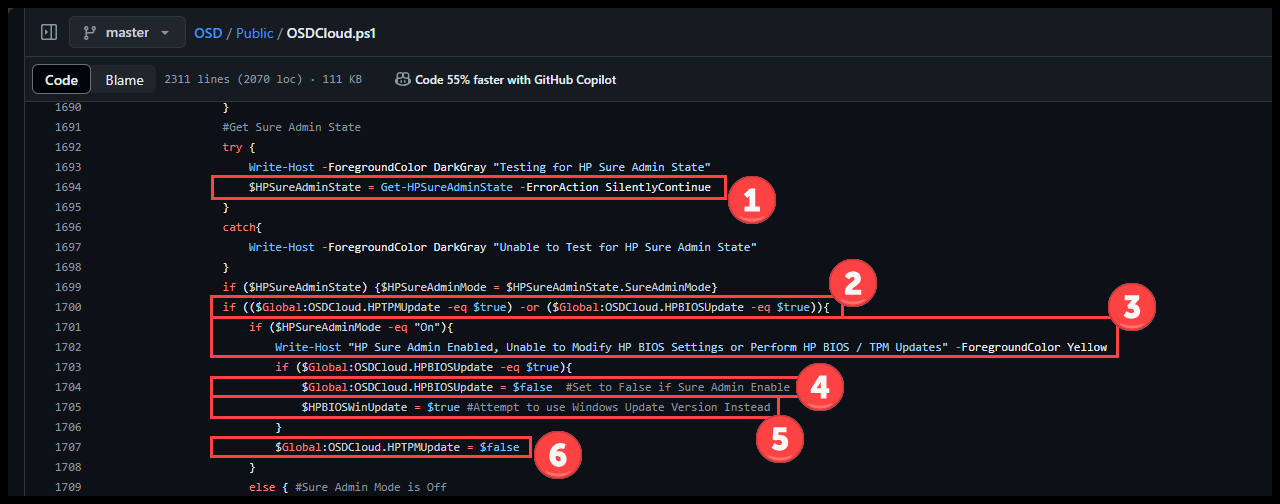 Check HP Sure Admin State